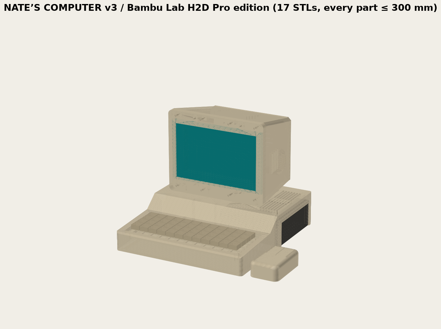 CAD preview of the Bambu Lab H2D Pro kit